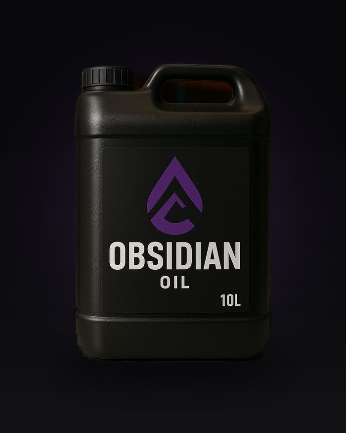 Obsidian Oil ten-litre container