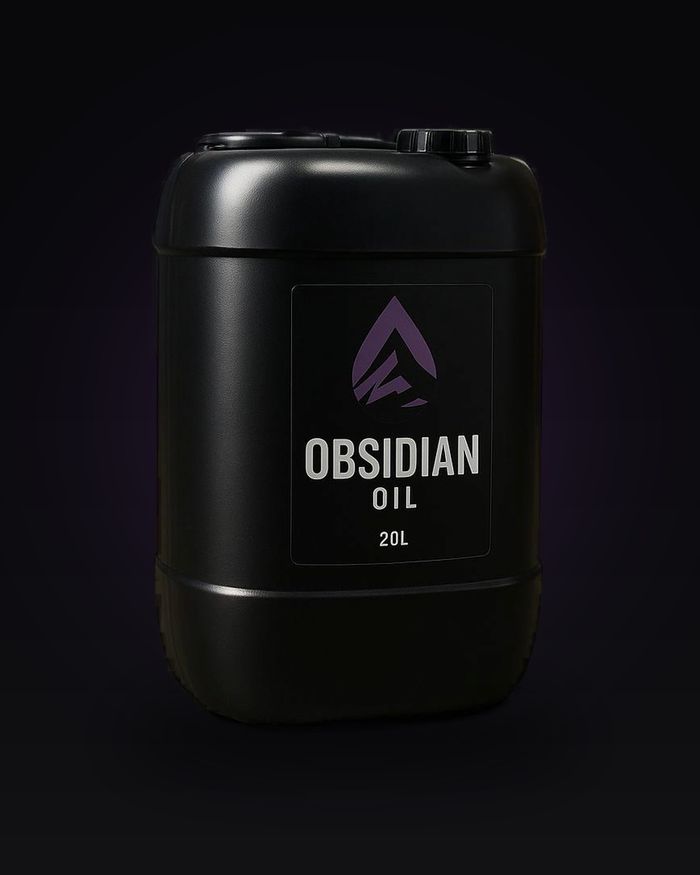 Obsidian Oil twenty-litre drum
